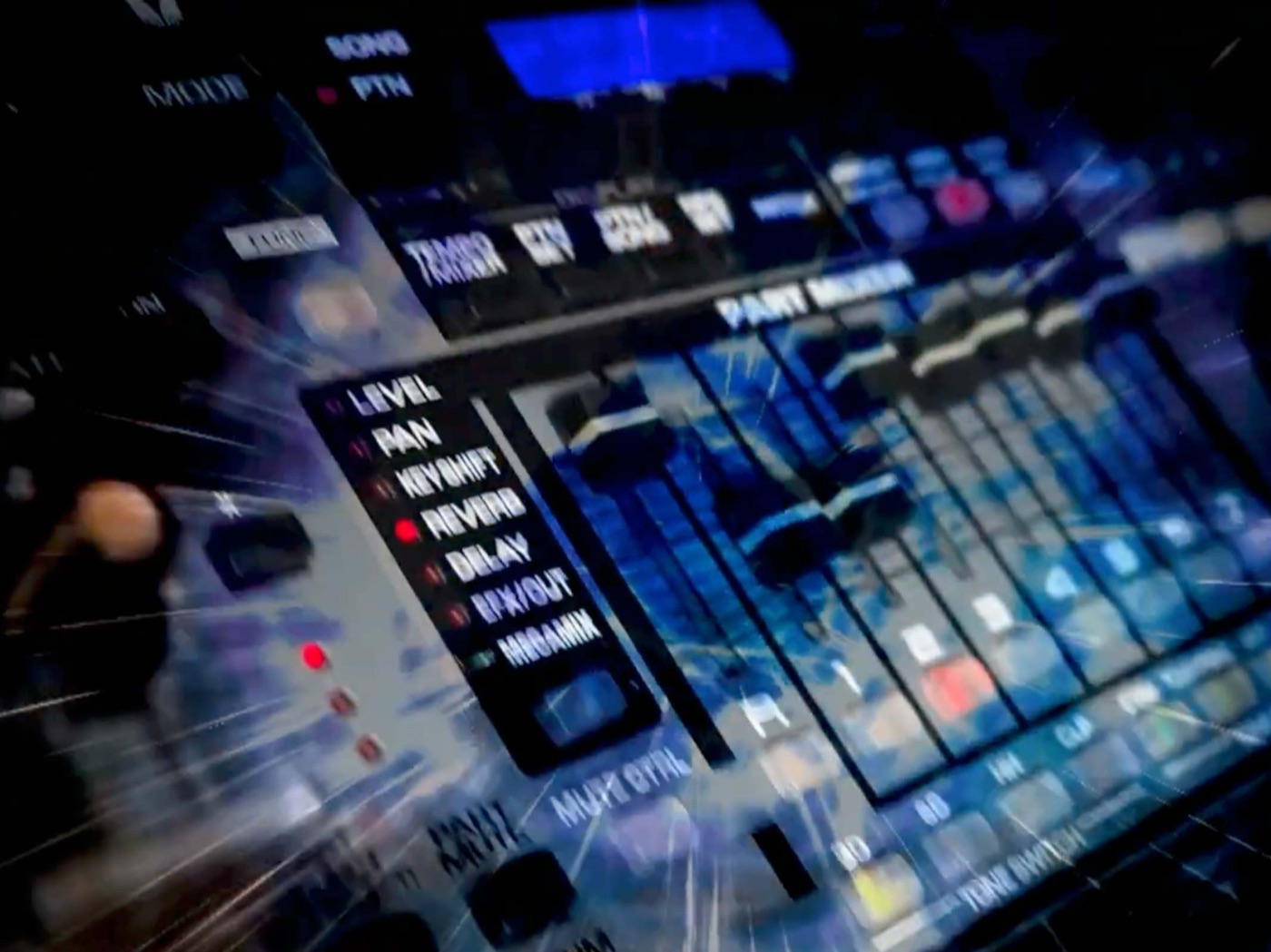 Mixing desk faders